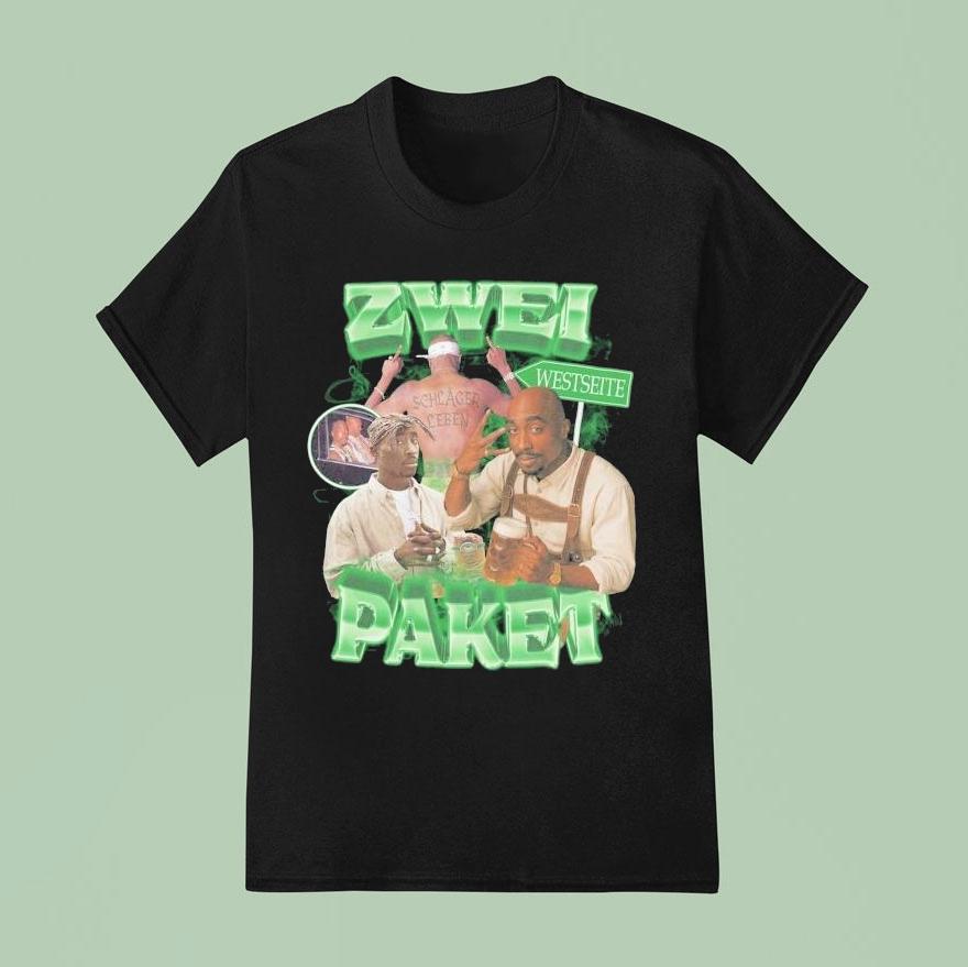 Tupac Shakur Zwei Paket Two Pack Westseite Shirt