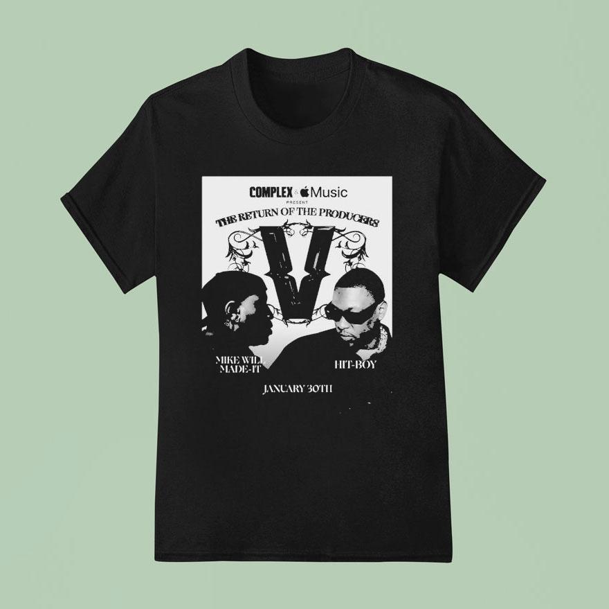 Verzuz Complex And Apple Music The Return Of The Producers Mike Will Made It Verzuz Hit Boy On January 30 2026 Shirt