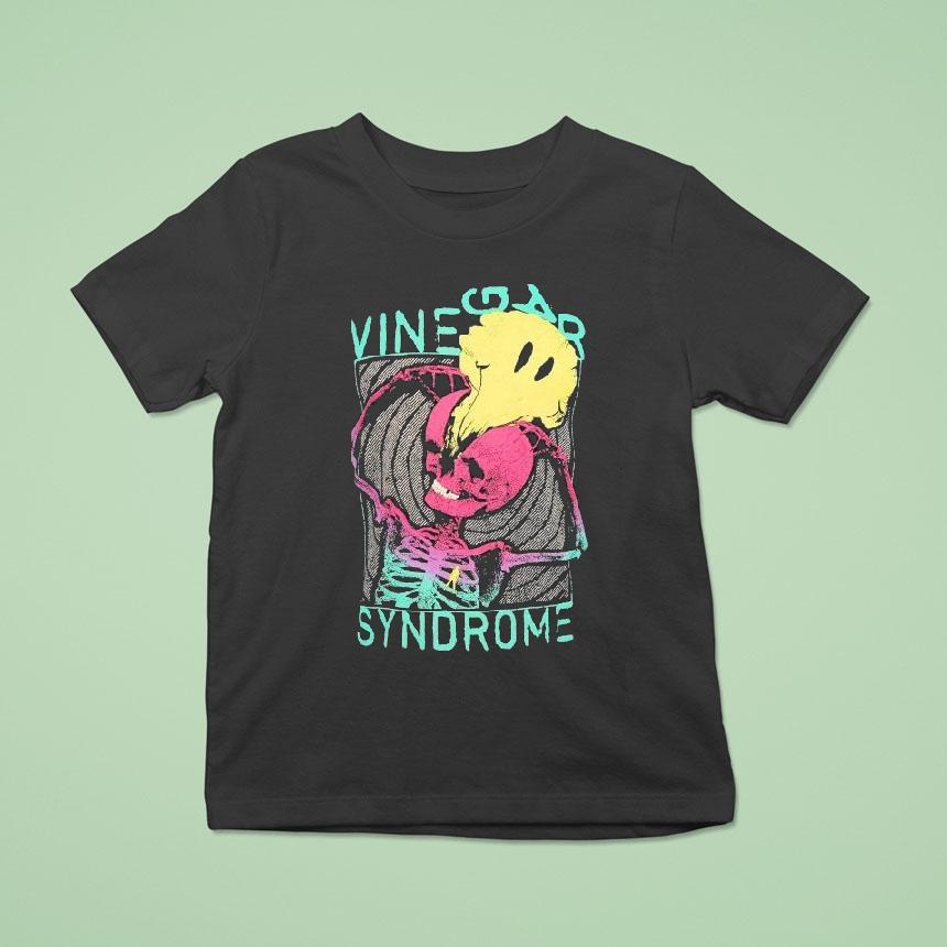 Vinegar Syndrome Helium Lobotomy Skeleton Smiley Shirt