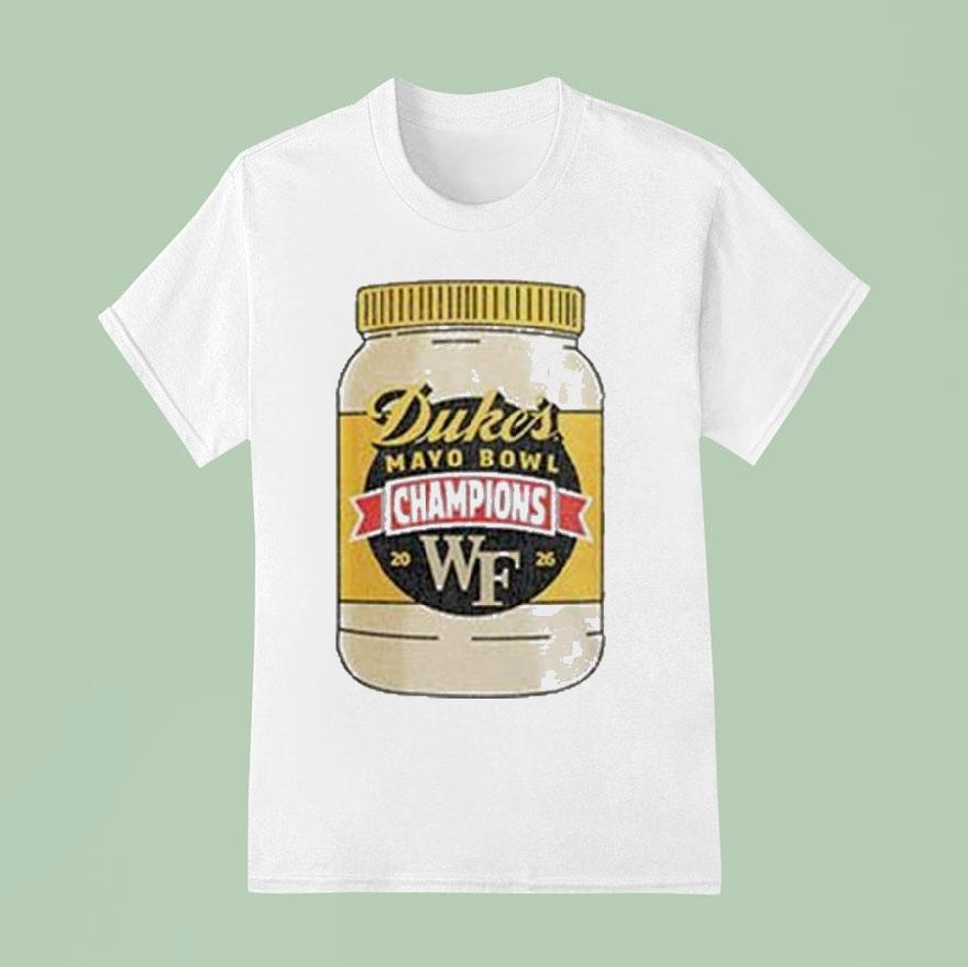 Wake Forest Demon Deacons 2026 Football Duke’s Mayo Bowl Champions Shirt