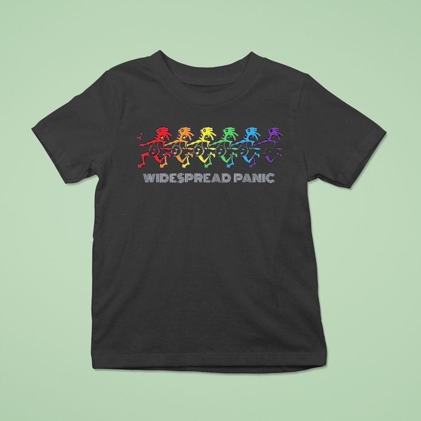 Widespread Panic Dancing Note Eater Rainbow Shirt