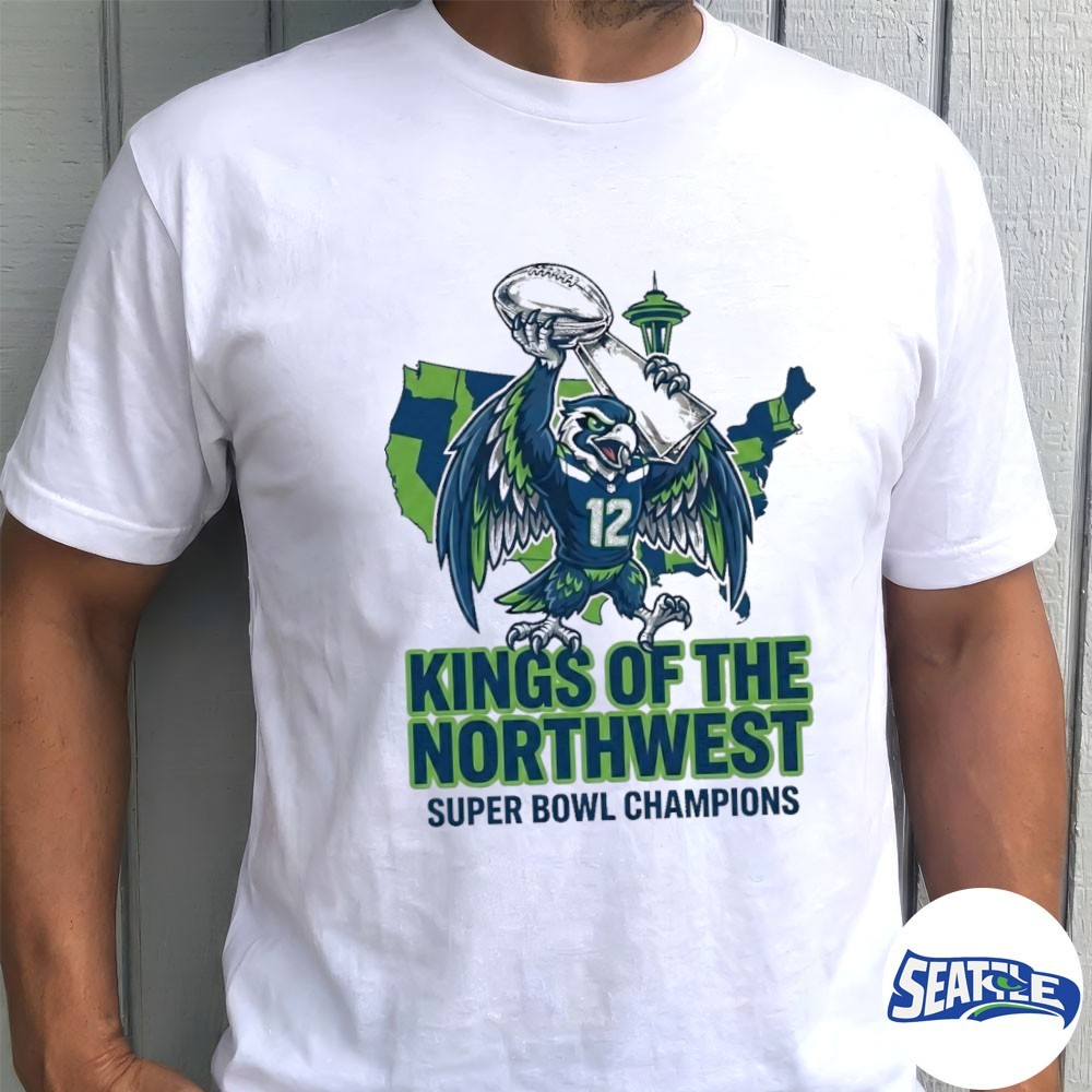 2026 Seattle Seahawks Super Bowl LX Champions Kings Of The Northwest Mascot shirt
