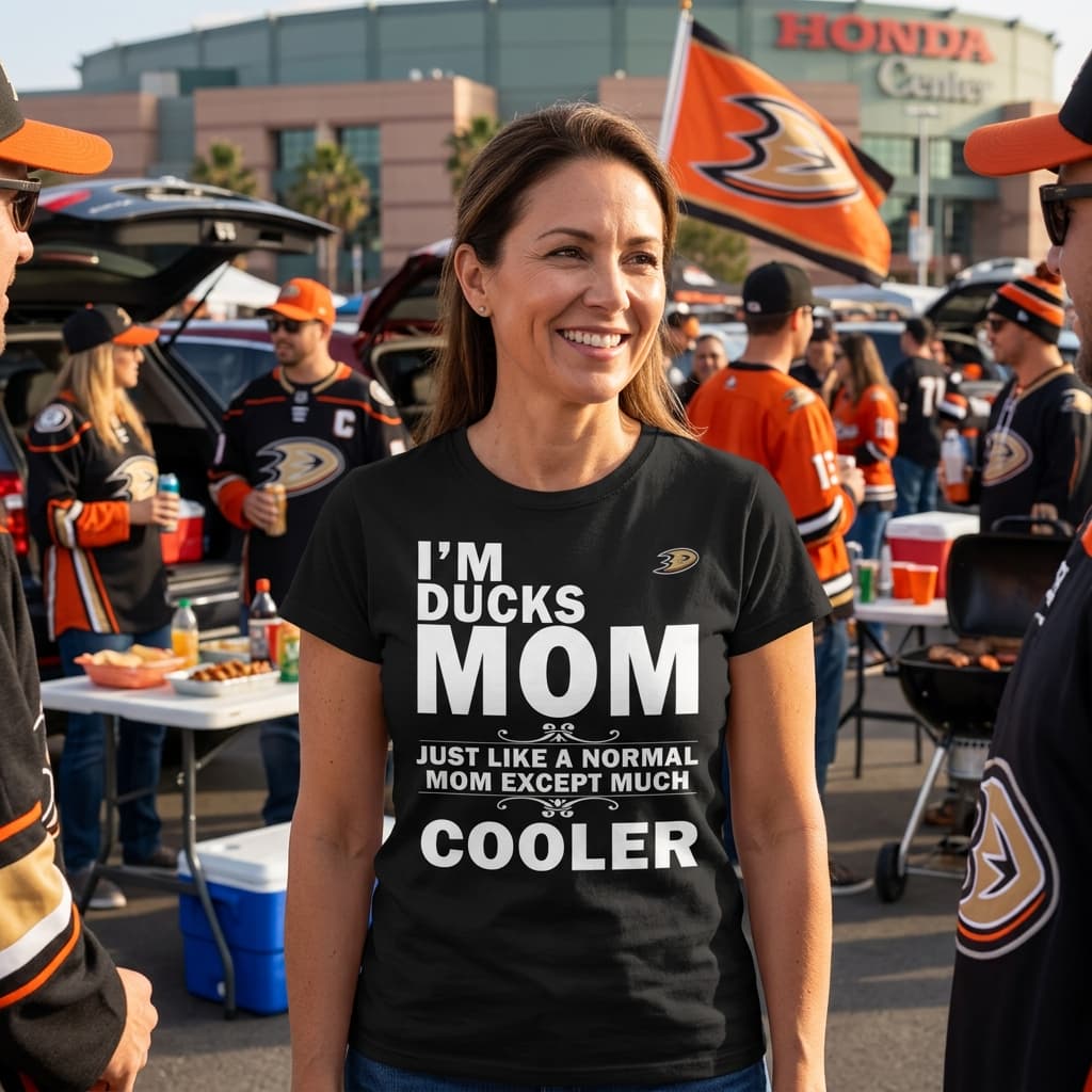 A Normal Mom Except Much Cooler Anaheim Ducks T Shirts