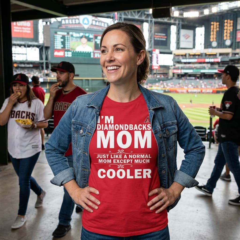 A Normal Mom Except Much Cooler Arizona Diamondbacks T Shirts