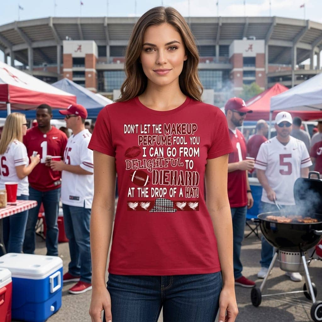Alabama Crimson Tide Heart T Shirts