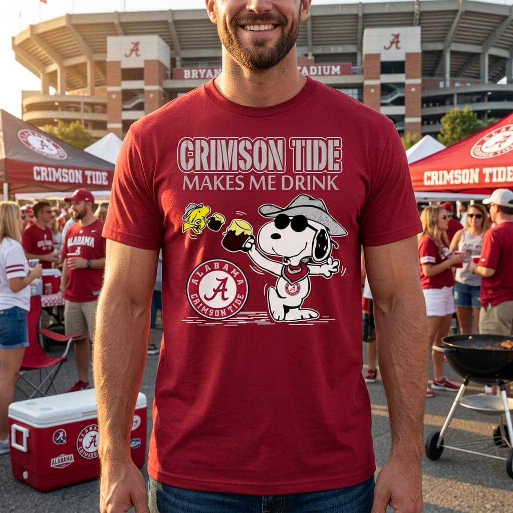 Alabama Crimson Tide Make Me Drinks T Shirts