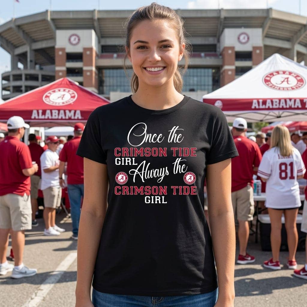 Always The Alabama Crimson Tide Girl T Shirts