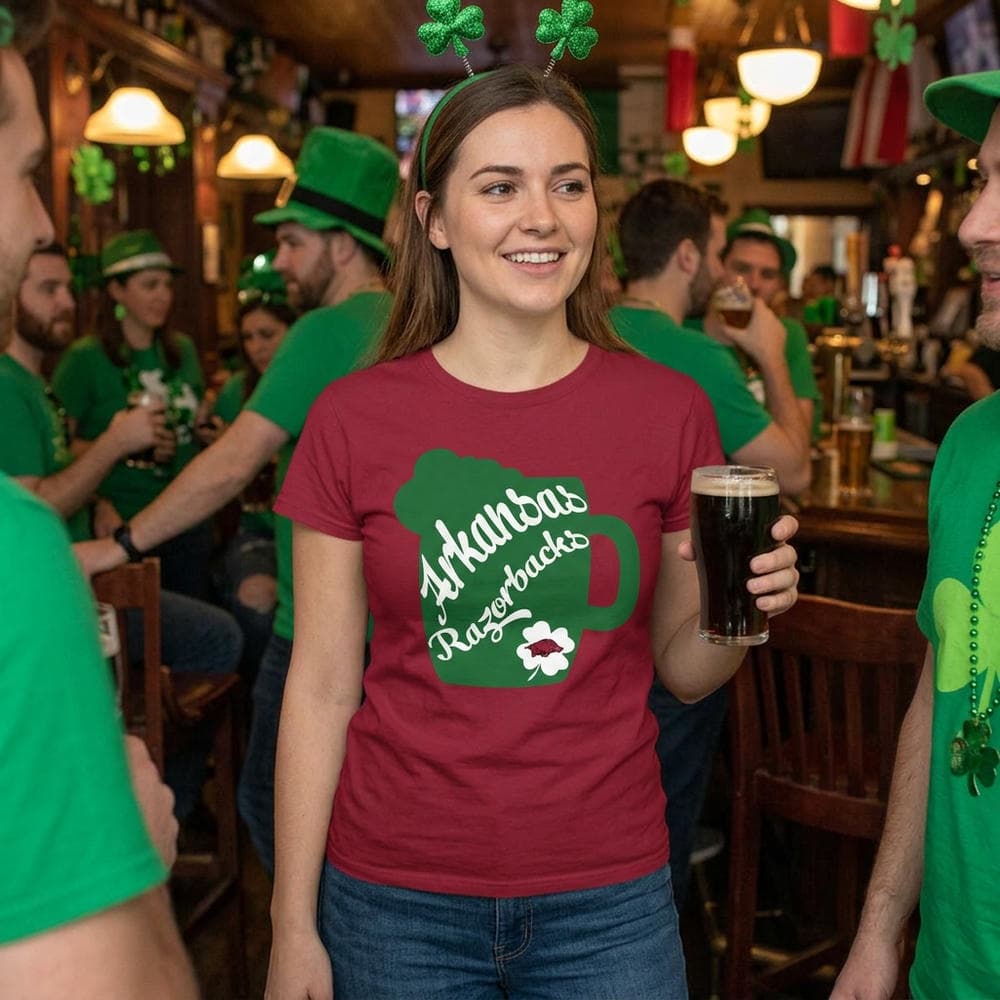 Amazing Beer Patrick’s Day Arkansas Razorbacks T Shirts