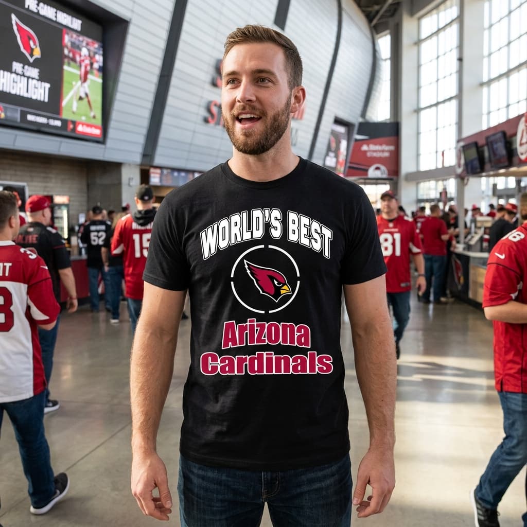 Amazing World’s Best Dad Arizona Cardinals T Shirts