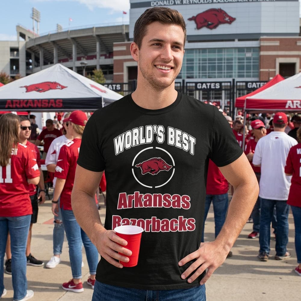 Amazing World’s Best Dad Arkansas Razorbacks T Shirts