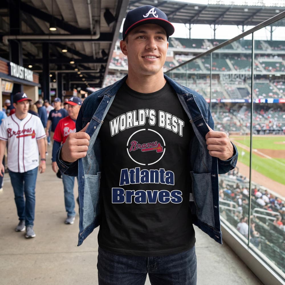 Amazing World’s Best Dad Atlanta Braves T Shirts