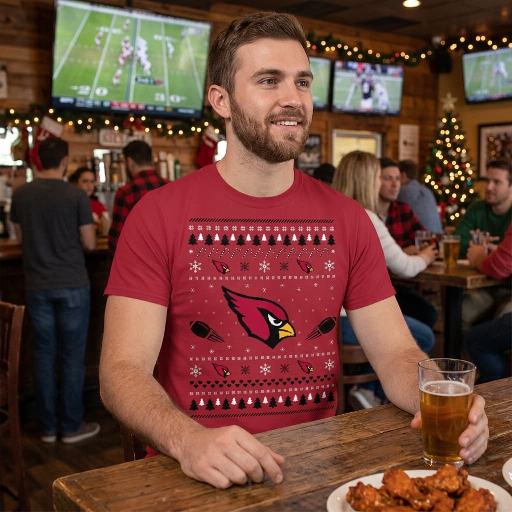 Arizona Cardinals Stitch Knitting Style Ugly T Shirts