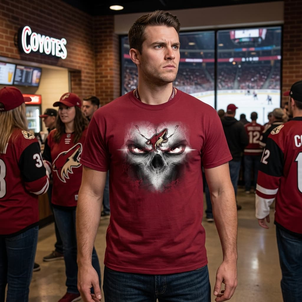 Arizona Coyotes Skulls Of Fantasy Logo T Shirts