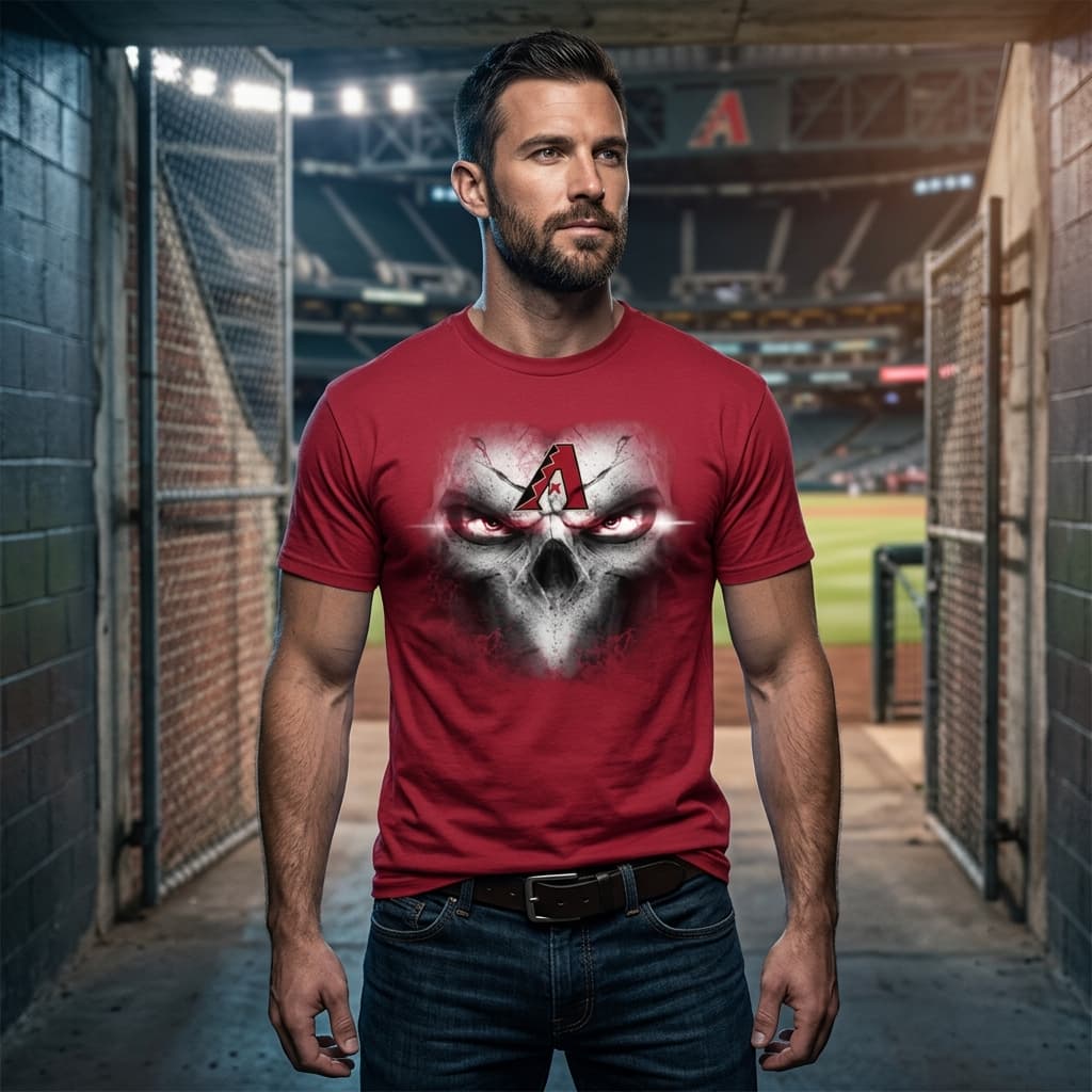 Arizona Diamondbacks Skulls Of Fantasy Logo T Shirts