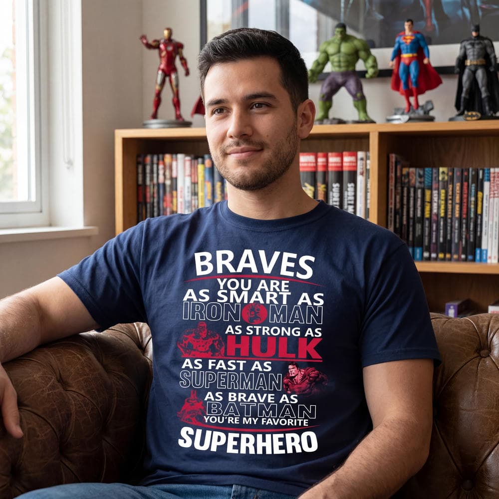 Atlanta Braves You’re My Favorite Super Hero T Shirts