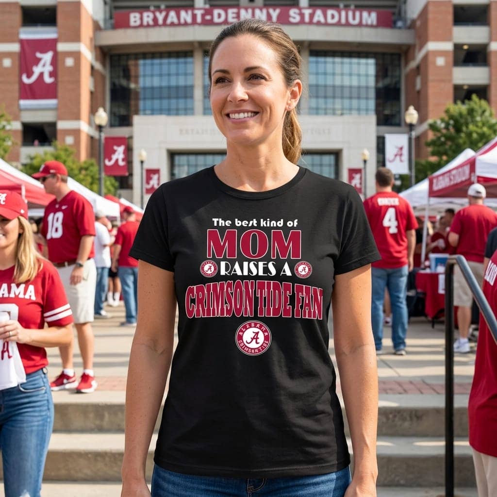 Best Kind Of Mom Raise A Fan Alabama Crimson Tide T Shirts