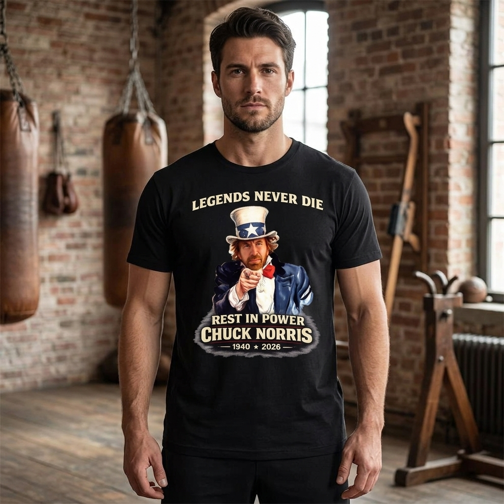 Chuck Norris Legend Vintage Tribute 1940-2026 Shirt