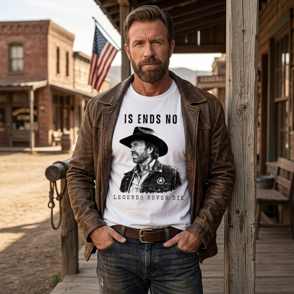 Chuck Norris Legends Never Die Chuck Norris Memorial Shirt