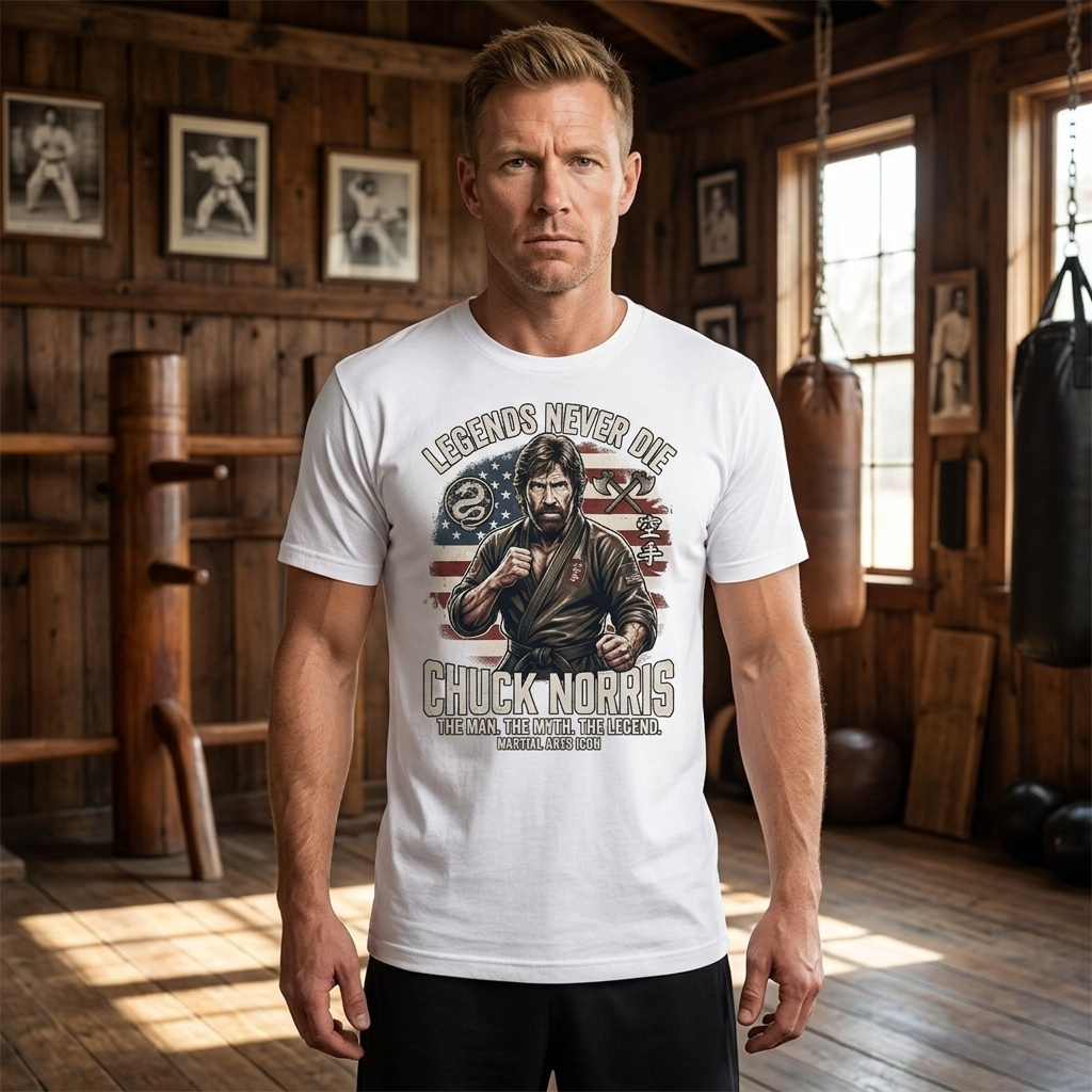 Chuck Norris RIP Shirt 1940–2026, Legend Never Dies, Memorial Shirt