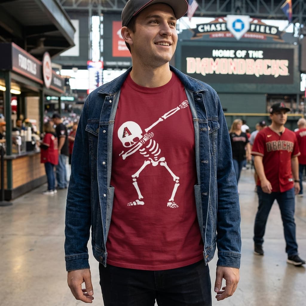 Dabbing Skull Arizona Diamondbacks T Shirts