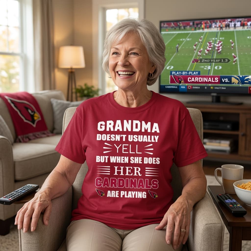 Grandma Doesn’t Usually Yell Arizona Cardinals T Shirts
