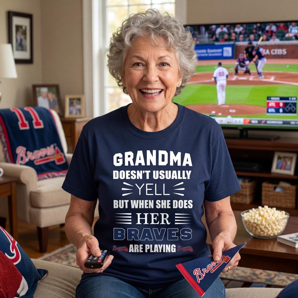 Grandma Doesn’t Usually Yell Atlanta Braves T Shirts