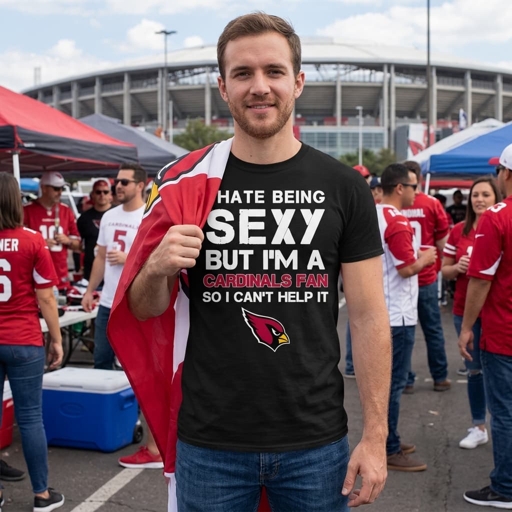 I Hate Being Sexy But I’m Fan So I Can’t Help It Arizona Cardinals Cardinal T Shirts