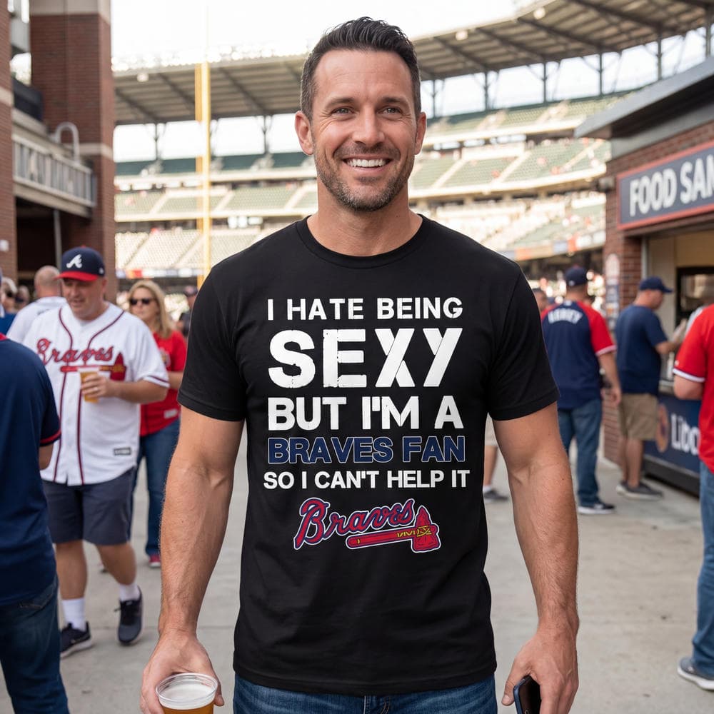 I Hate Being Sexy But I’m Fan So I Can’t Help It Atlanta Braves Royal T Shirts