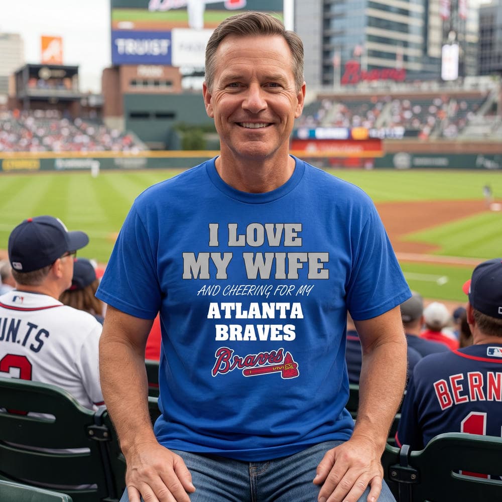 I Love My Wife And Cheering For My Atlanta Braves T Shirts
