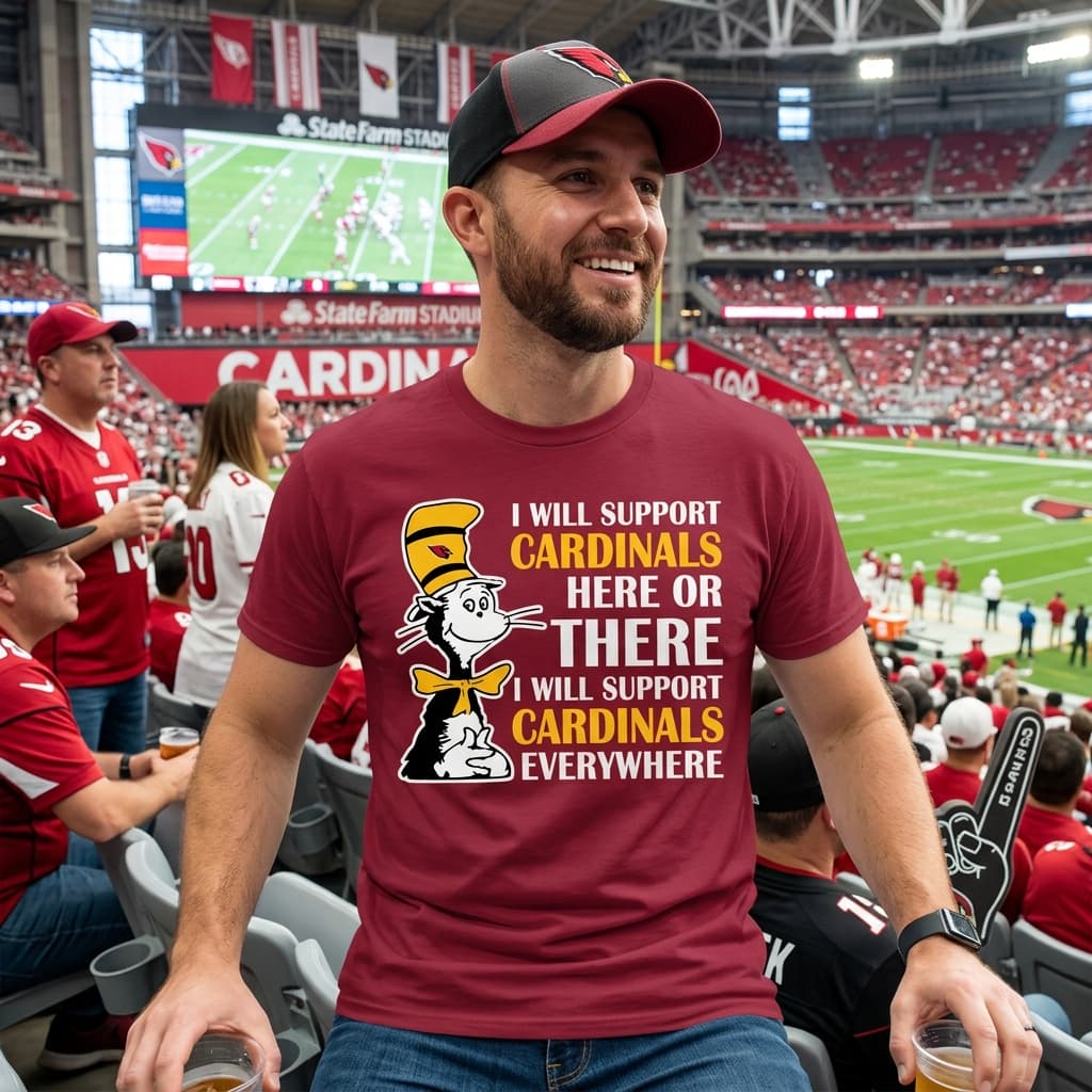 I Will Support Everywhere Arizona Cardinals T Shirts