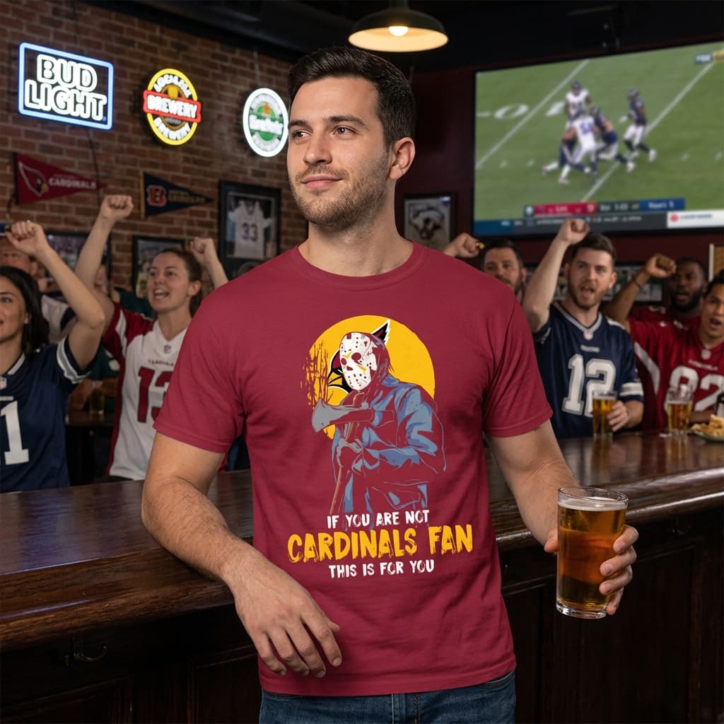 Jason With His Axe Arizona Cardinals T Shirts