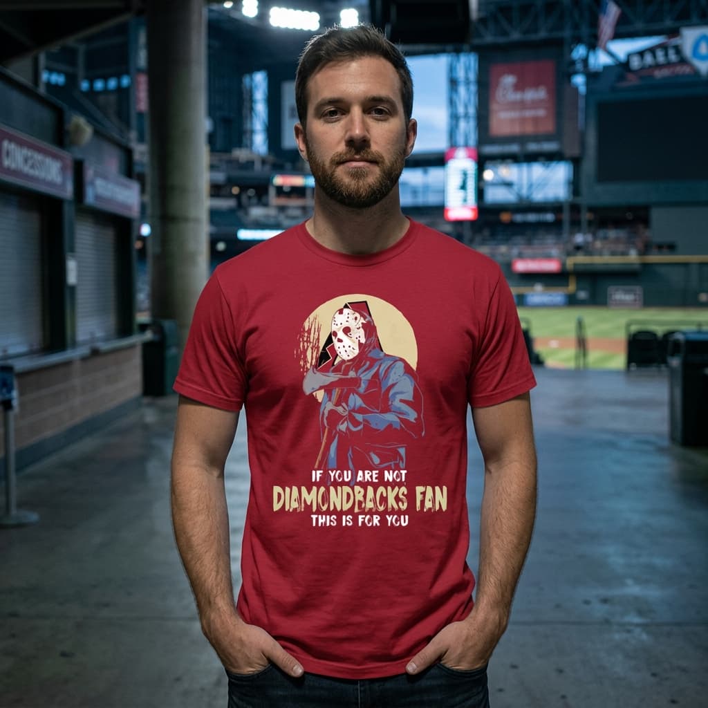 Jason With His Axe Arizona Diamondbacks T Shirts