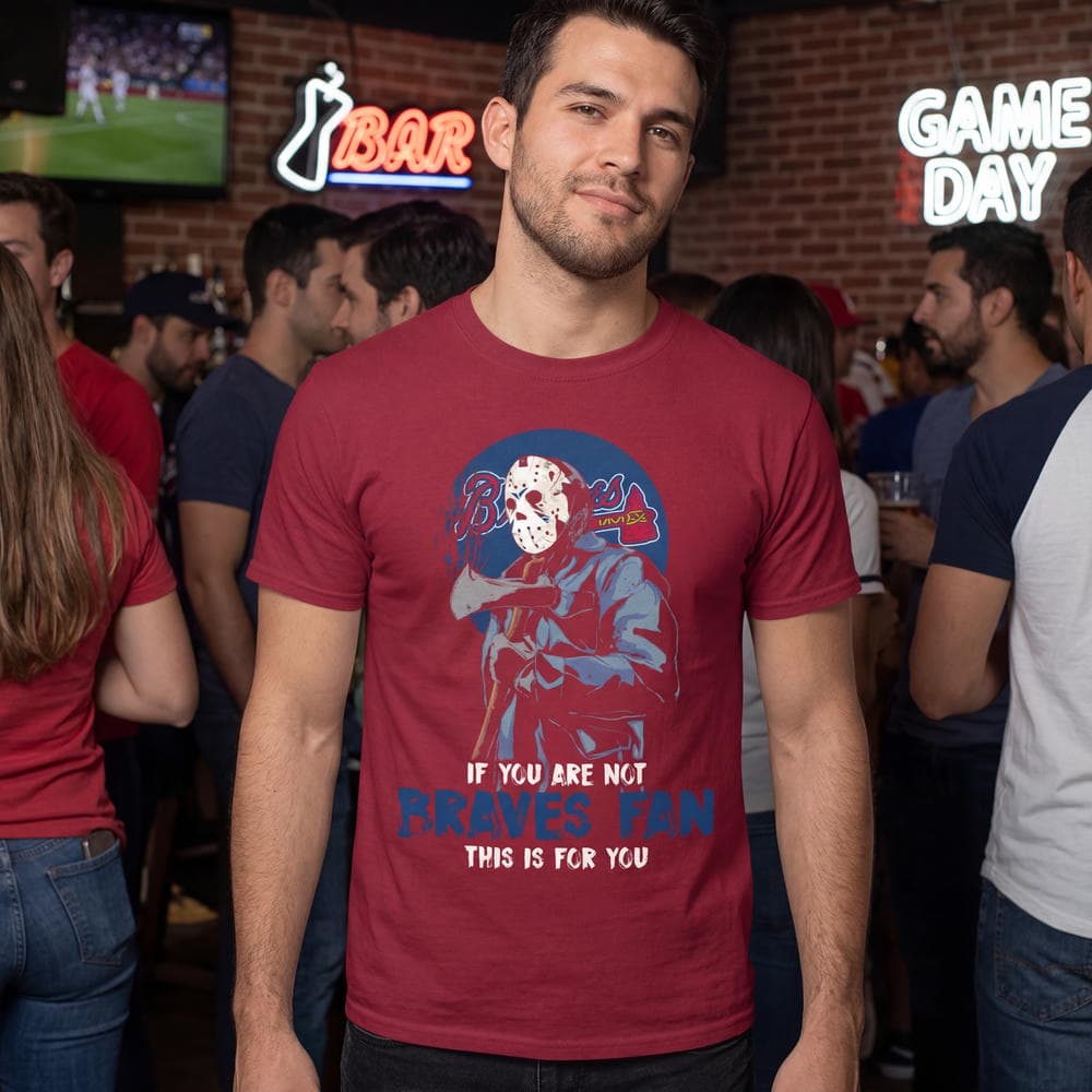 Jason With His Axe Atlanta Braves T Shirts