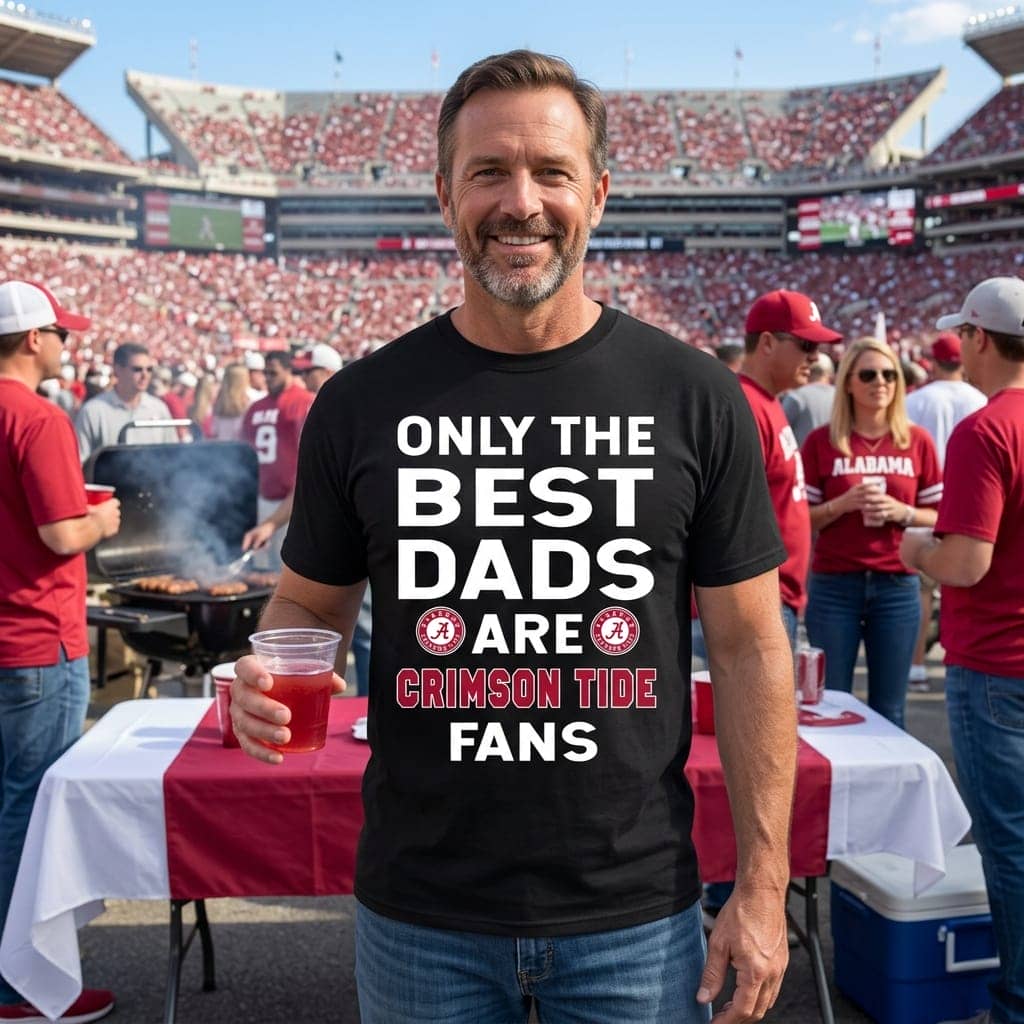 Only The Best Dads Are Fans Alabama Crimson Tide T Shirts, is cool gift