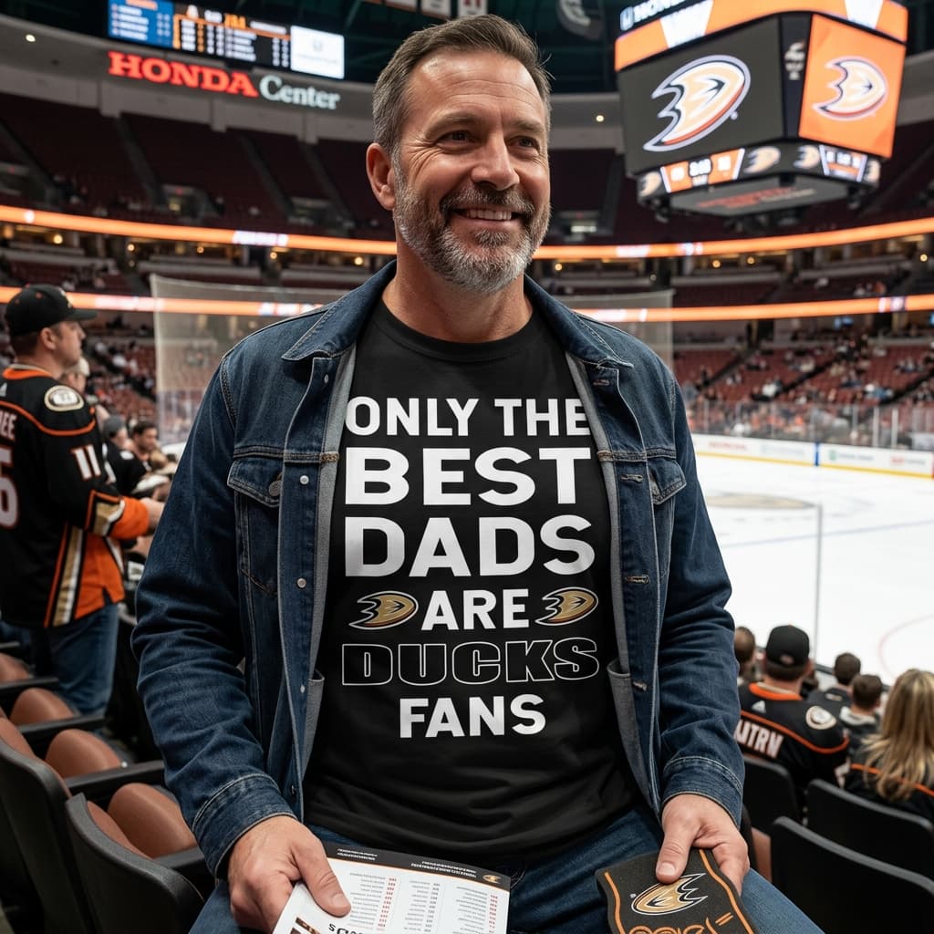 Only The Best Dads Are Fans Anaheim Ducks T Shirts, is cool gift