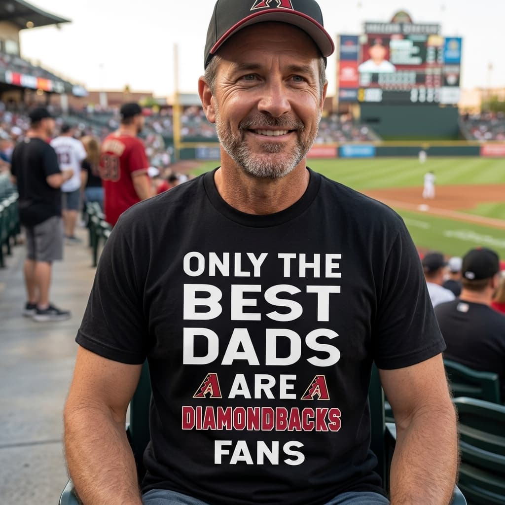 Only The Best Dads Are Fans Arizona Diamondbacks T Shirts, is cool gift