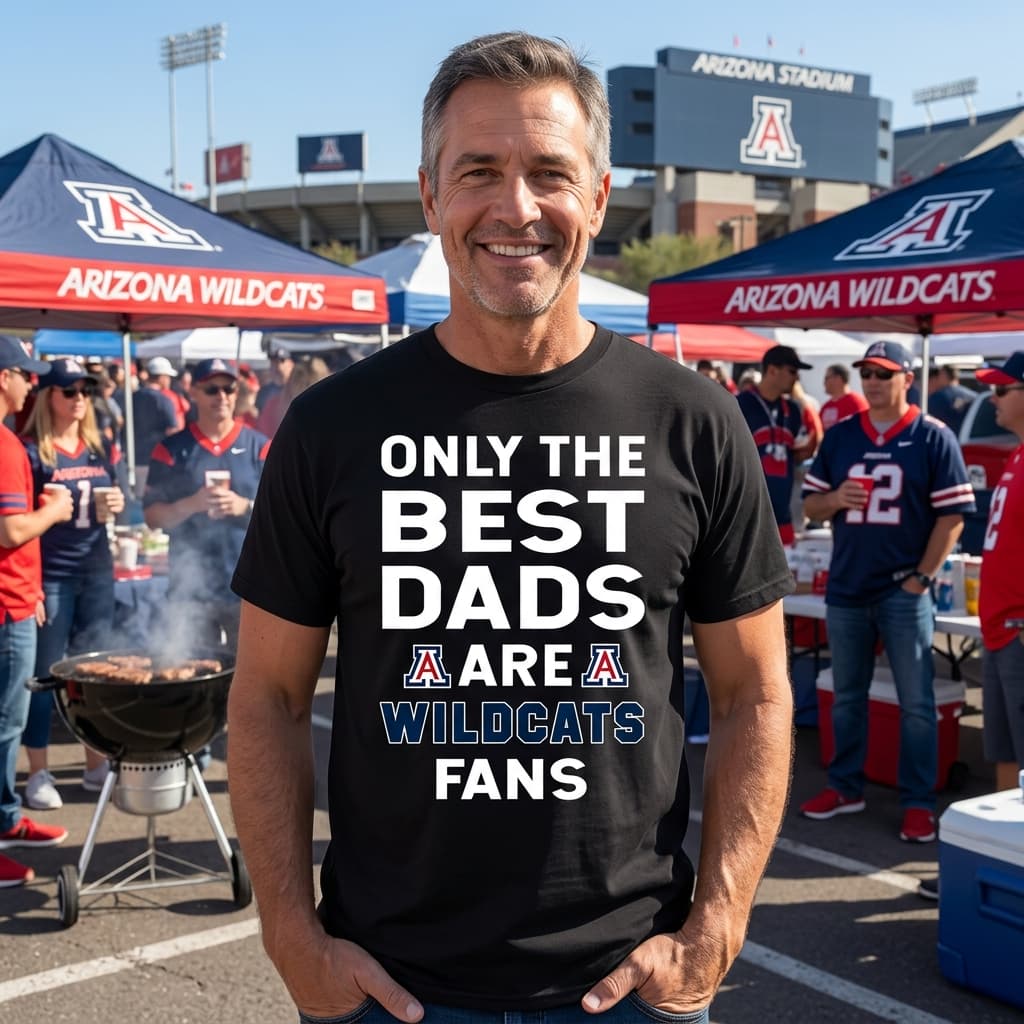 Only The Best Dads Are Fans Arizona Wildcats T Shirts, is cool gift Only The Best Dads Are Fans Arizona Wildcats T Shirts, is cool gift
