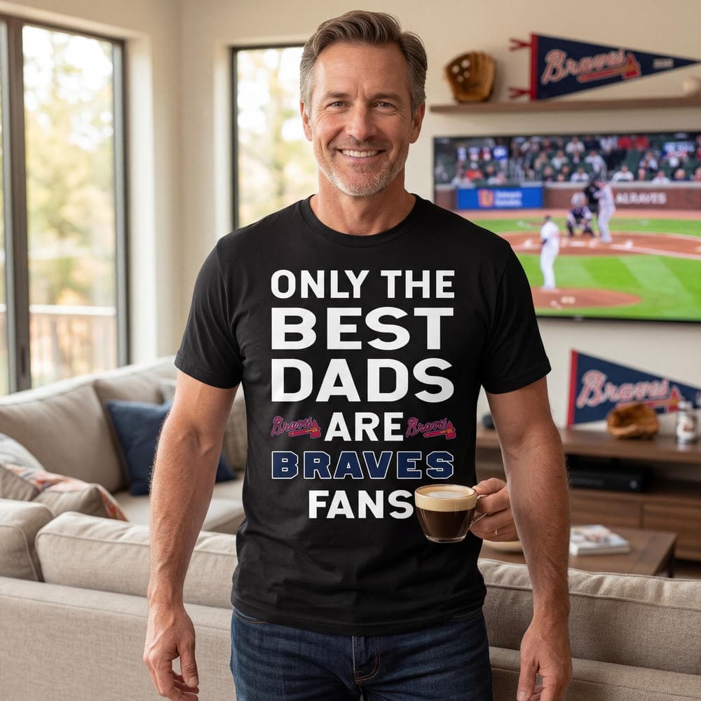 Only The Best Dads Are Fans Atlanta Braves T Shirts, is cool gift