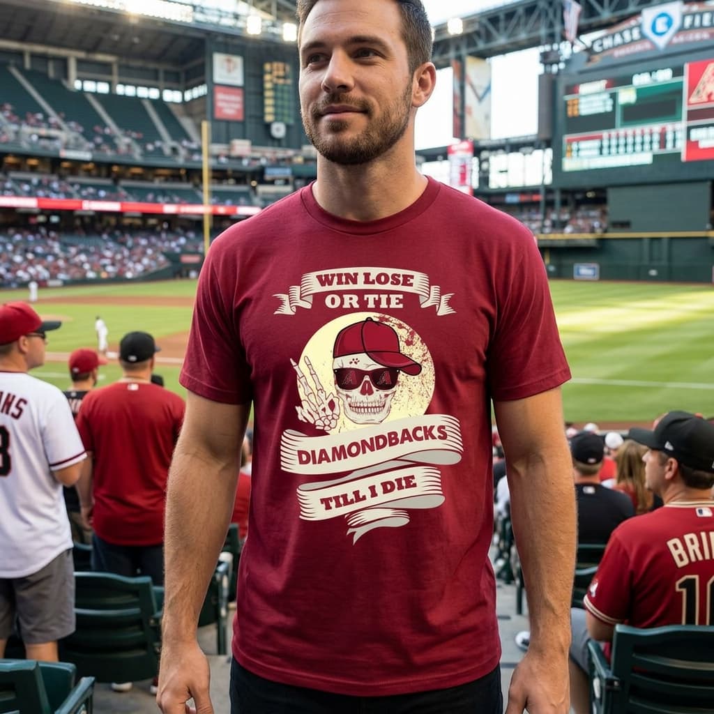 Skull Say Hi Arizona Diamondbacks T Shirts