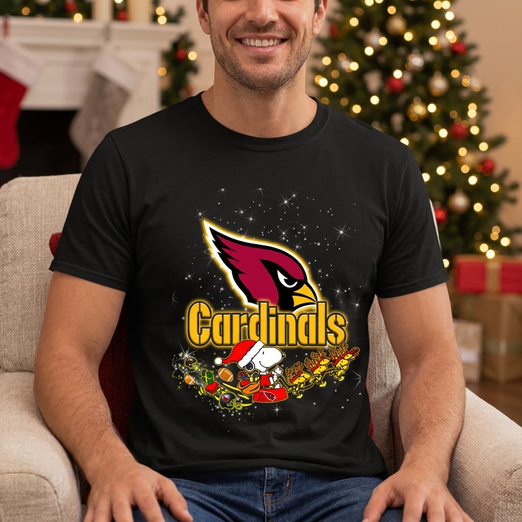 Snoopy Christmas Arizona Cardinals T Shirts