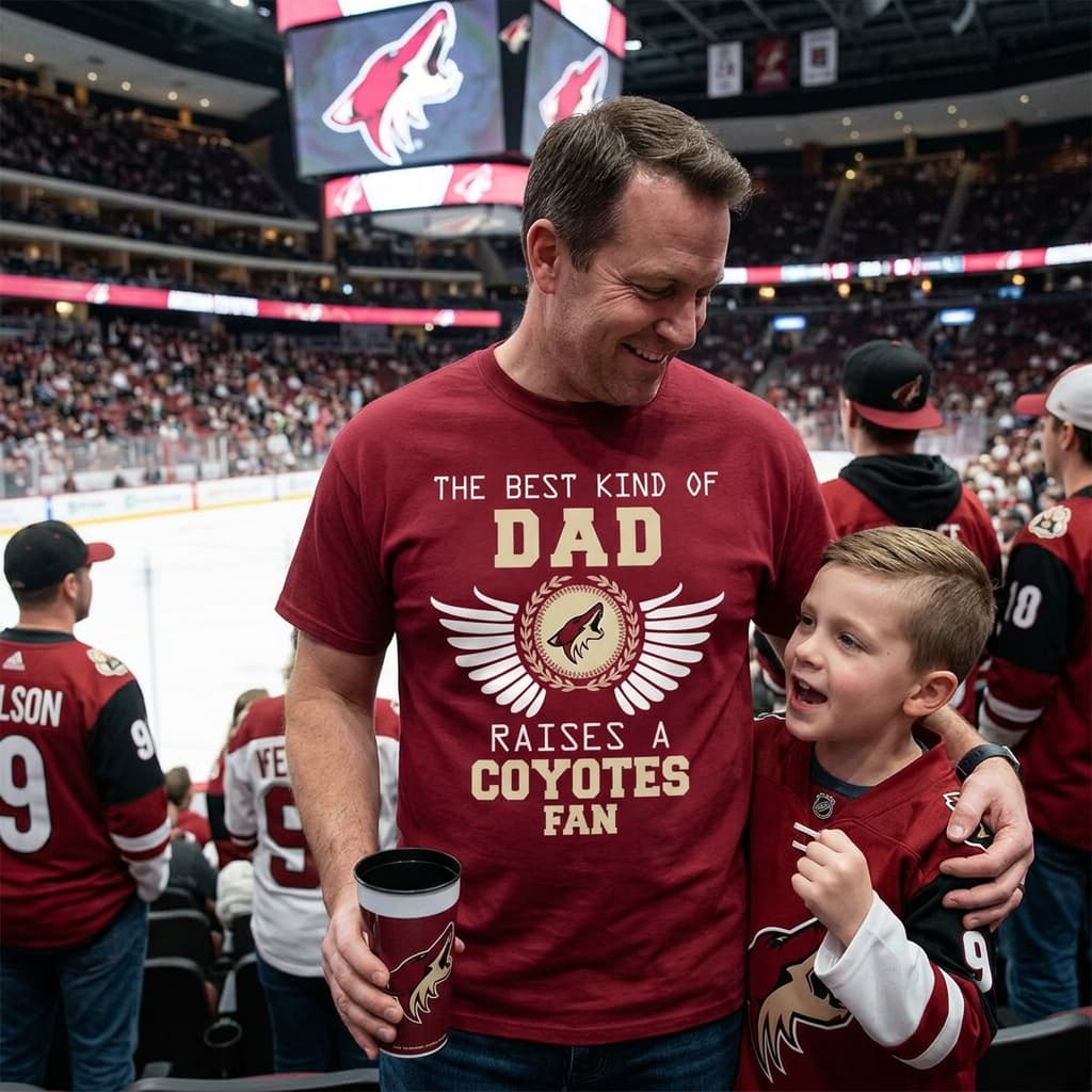 The Best Kind Of Dad Arizona Coyotes T Shirts