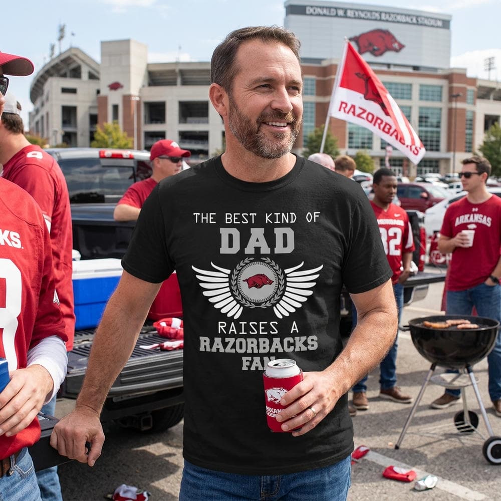 The Best Kind Of Dad Arkansas Razorbacks T Shirts