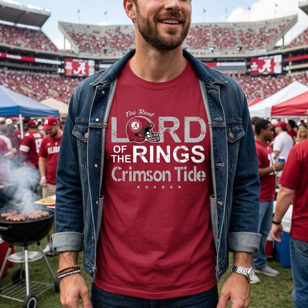 The Real Lord Of The Rings Alabama Crimson Tide T Shirts