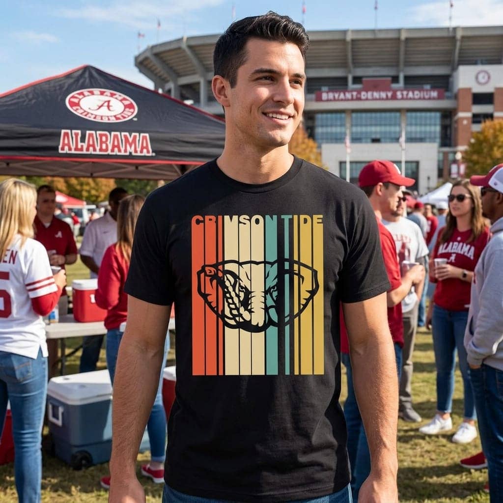 Vintage Style Alabama Crimson Tide T Shirt