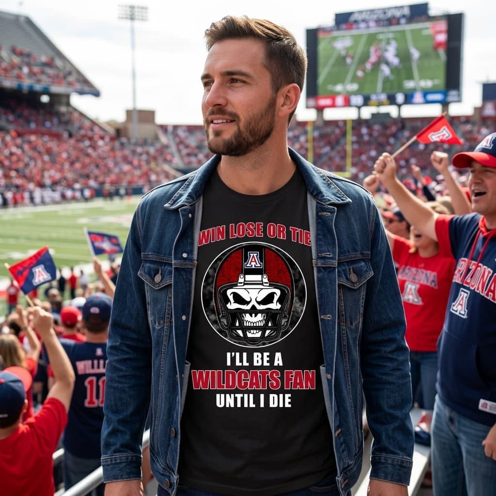 Win Lose Or Tie Until I Die I’ll Be A Fan Arizona Wildcats Navy T Shirts Win Lose Or Tie Until I Die I’ll Be A Fan Arizona Wildcats Navy T Shirts
