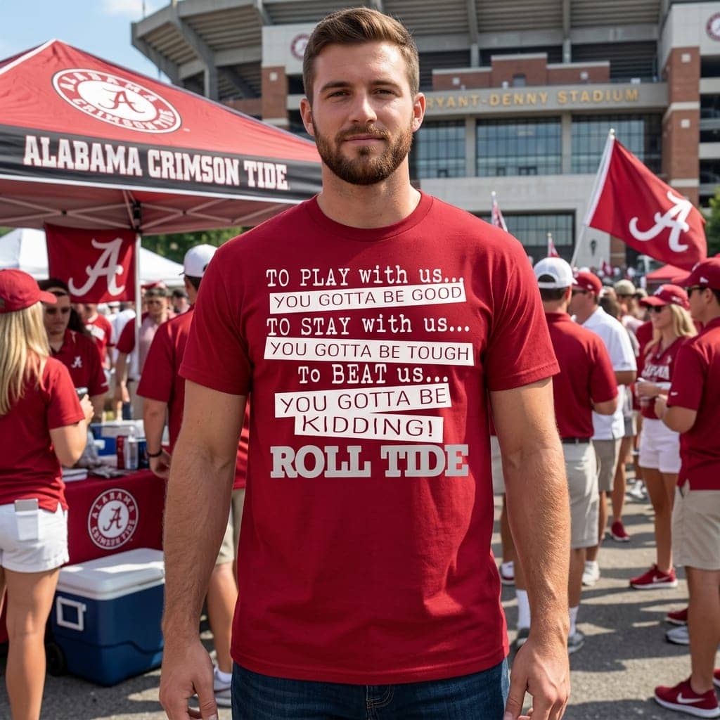 You Must Be Kidding Alabama Crimson Tide T Shirt