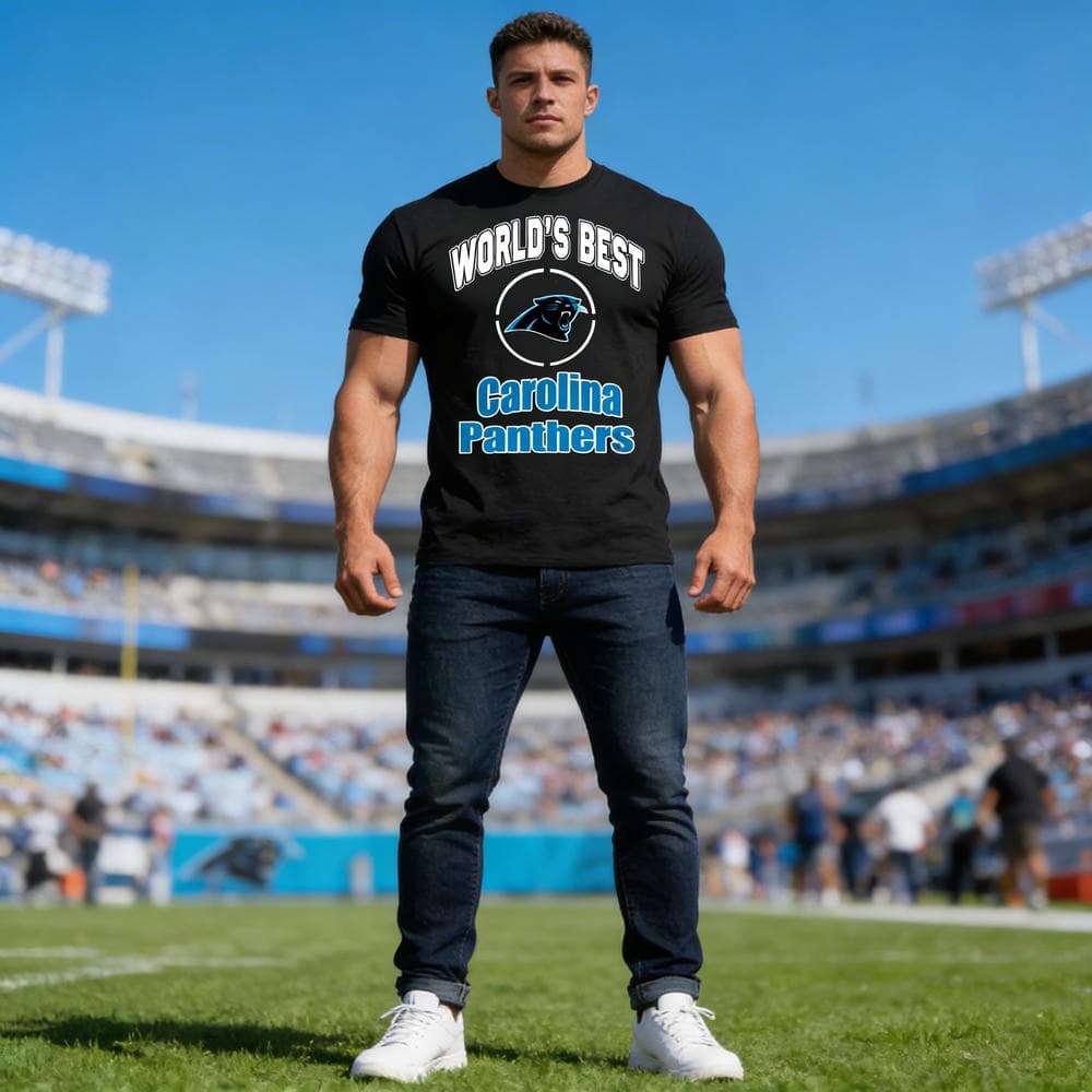 Amazing World’s Best Dad Carolina Panthers T Shirts
