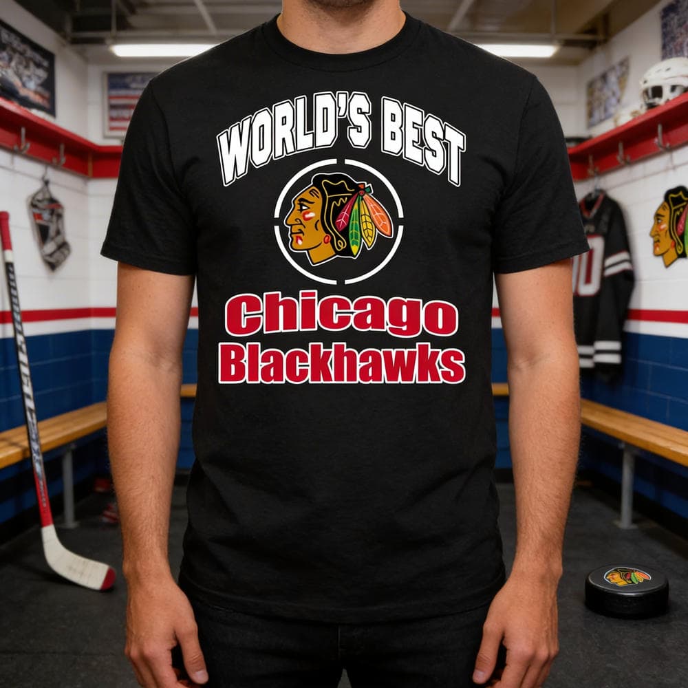 Amazing World’s Best Dad Chicago Blackhawks T Shirts
