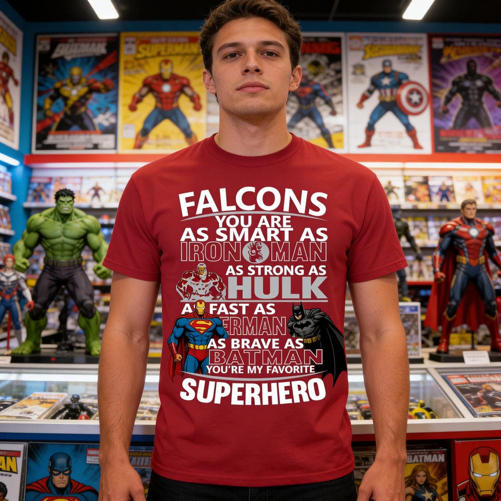Atlanta Falcons You’re My Favorite Super Hero T Shirts
