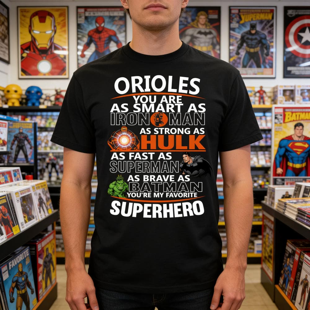 Baltimore Orioles You’re My Favorite Super Hero T Shirts